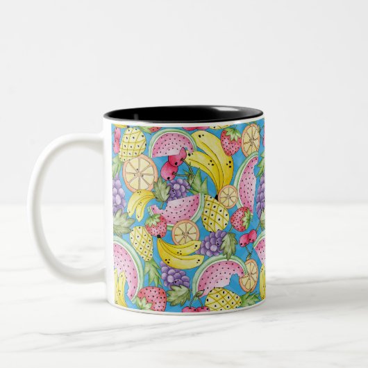 Caneca Linha Frutas Fun Zweifarbige Tasse (Links)