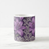 Caneca lírios e renda design kaffeetasse (Mittel)