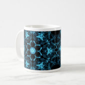caneca Mandala Espectral Blue Kaffeetasse (Vorderseite Links)