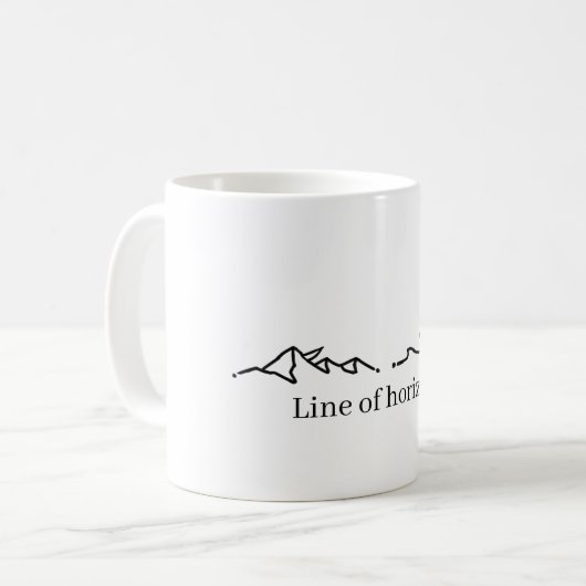 Caneca minimalista montanhas kaffeetasse (Vorderseite Links)