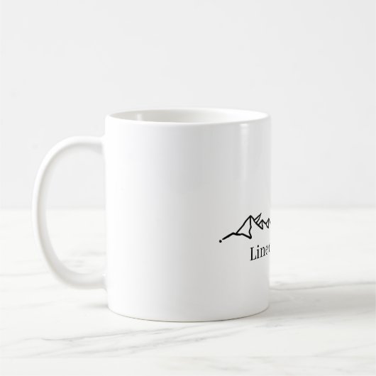 Caneca minimalista montanhas kaffeetasse (Links)