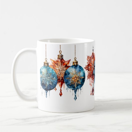 Caneca (Mug) Bola de Natal Chique Kaffeetasse (Links)