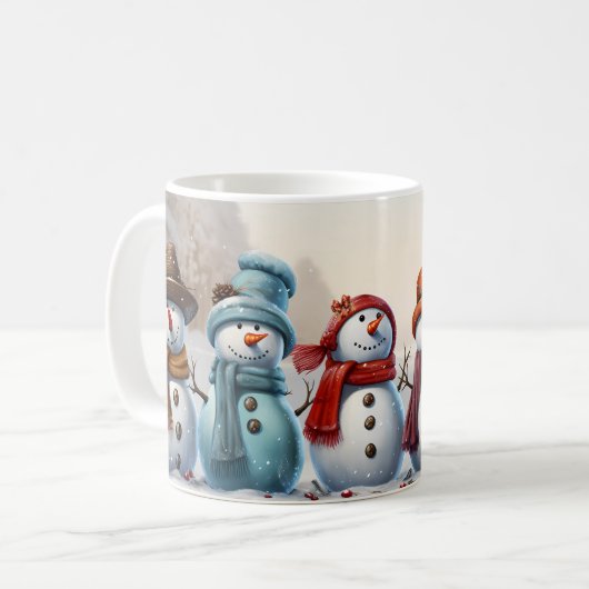 Caneca (Mug) Bonecos de Neve Kaffeetasse (Vorderseite Links)