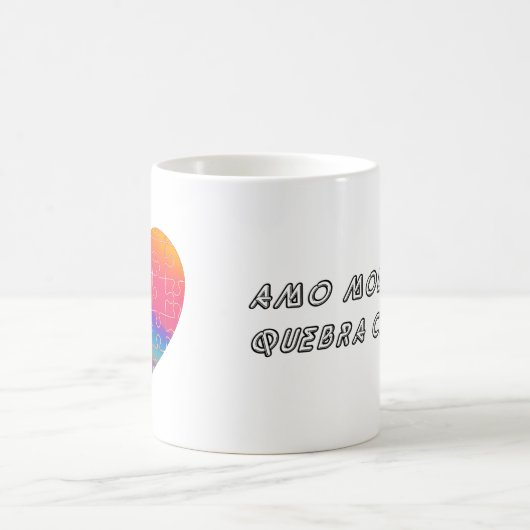 Caneca (Mug) Quebra-Cabeça do Nosso Coração Kaffeetasse (Mittel)