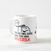 Caneca Não Toca no meu Doce! Kaffeetasse (Vorderseite Links)