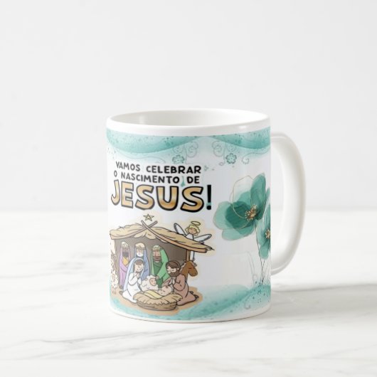 Caneca Natalina Clássica Kaffeetasse (VorderseiteRechts)