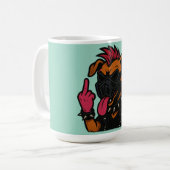 Caneca para café cachorro maluco kaffeetasse (Vorderseite Links)