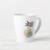 Caneca para café latte linhas e flores milchtasse (Rechte Ecke)