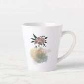 Caneca para café latte linhas e flores milchtasse (Rechts)