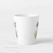 Caneca para café latte linhas e flores milchtasse (Vorderseite)