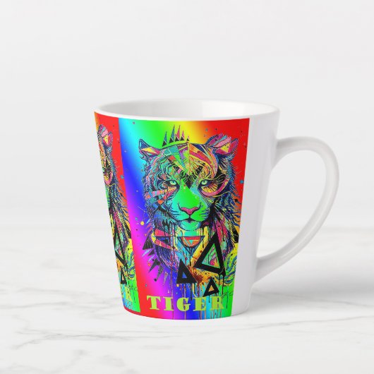 Caneca para café latte/Tigres Milchtasse (Rechts)