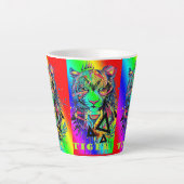 Caneca para café latte/Tigres Milchtasse (Vorderseite)