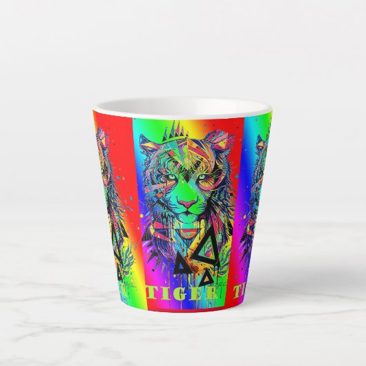 Caneca para café latte/Tigres Milchtasse (Vorderseite)