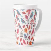 Caneca Pássaros e Flores DESING Milchtasse (Rechte Ecke)