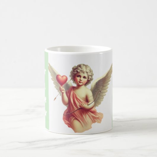 caneca personalizada anjo cupido com coração kaffeetasse (Mittel)