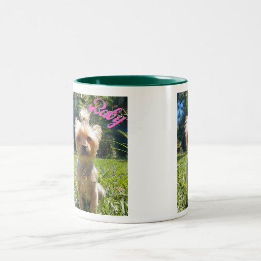 CANECA PERSONALIZADA COM EIN FOTO DO SEU PET ZWEIFARBIGE TASSE (Mittel)