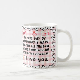 Caneca personalizada dia dos namorados kaffeetasse
