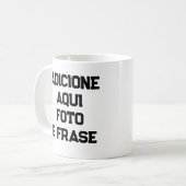 Caneca Personalizada: Foto e Frases de Porcelana  Kaffeetasse (Vorderseite Links)