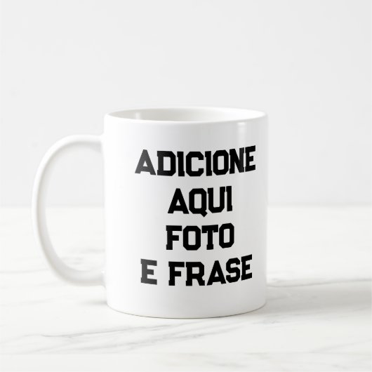 Caneca Personalizada: Foto e Frases de Porcelana  Kaffeetasse (Links)
