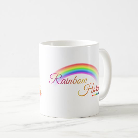 Caneca Rainbow Horse Kaffeetasse (VorderseiteRechts)