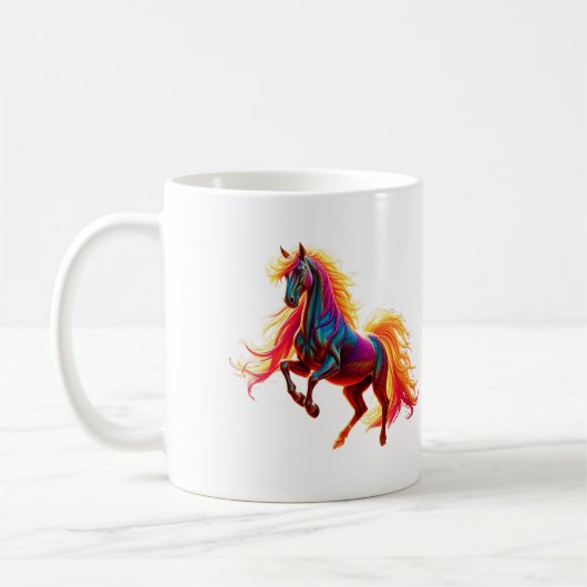 Caneca Rainbow Horse Kaffeetasse (Links)