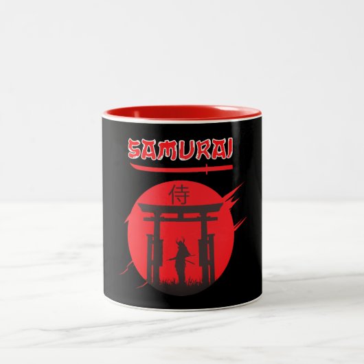 Caneca Samurai Zweifarbige Tasse (Mittel)