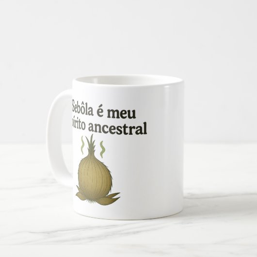 Caneca Sebôla – Espírito Ancestral de Aroma Duvido Kaffeetasse (Vorderseite Links)