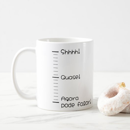 Caneca Shhhh! Kaffeetasse (Mit Donut)