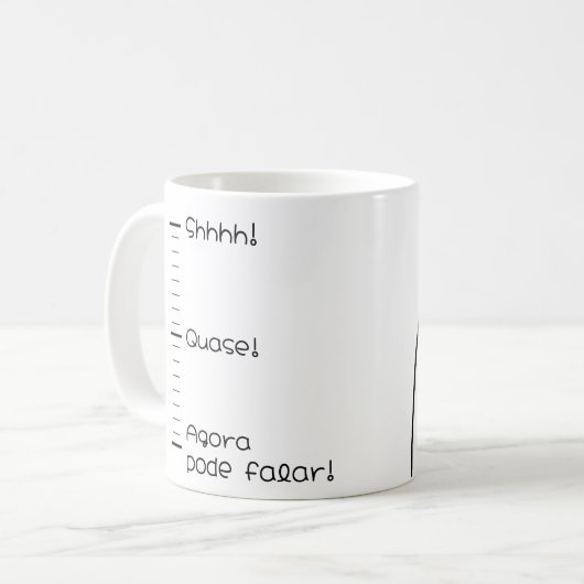 Caneca Shhhh! Kaffeetasse (Vorderseite Links)