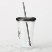 Caneca simples com gatinho cinza acryltrinkbecher (Links)
