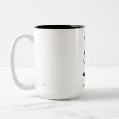 Caneca Só vim porque precisei Zweifarbige Tasse (Links)