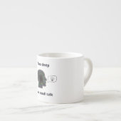 caneca Too deep for small talk Espressotasse (Vorderseite Rechts)