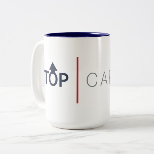 Caneca Top-Hauptstadt Zweifarbige Tasse (Vorderseite Links)