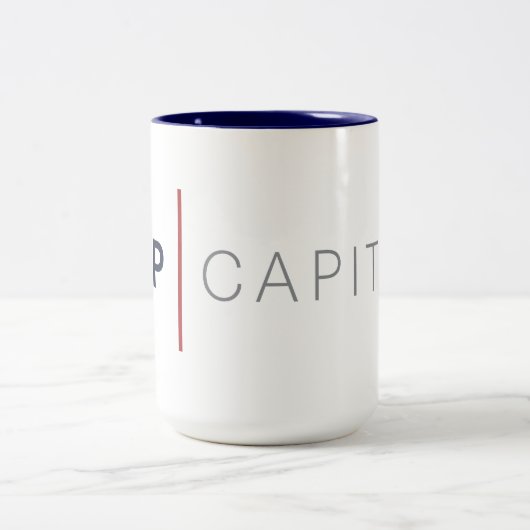 Caneca Top-Hauptstadt Zweifarbige Tasse (Mittel)