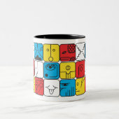 Caneca Tzolkin Kin 20 Selos Zweifarbige Tasse (Mittel)