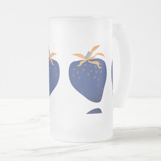 CANECA VIDRO FOSCO - DESIGN ABSTRATO MATTGLAS BIERGLAS (VorderseiteRechts)