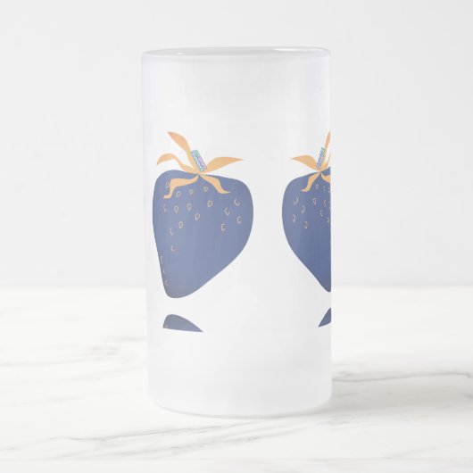 CANECA VIDRO FOSCO - DESIGN ABSTRATO MATTGLAS BIERGLAS (Mittel)