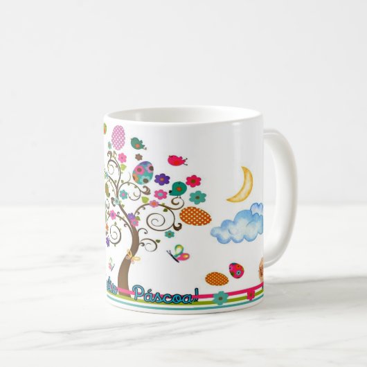 Caneca Zazzle - Páscoa Kaffeetasse (VorderseiteRechts)