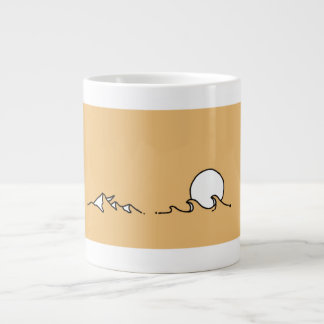 Canecas Specialty art minimalist sea summer Jumbo-Tasse