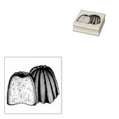 Canelé French Pastry Koch Pâtisserie Bakery Food Gummistempel (Stempel)