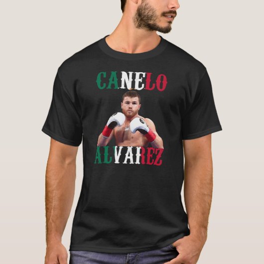 Canelo Alvarez Mexico Flag T-Shirt (Vorderseite)