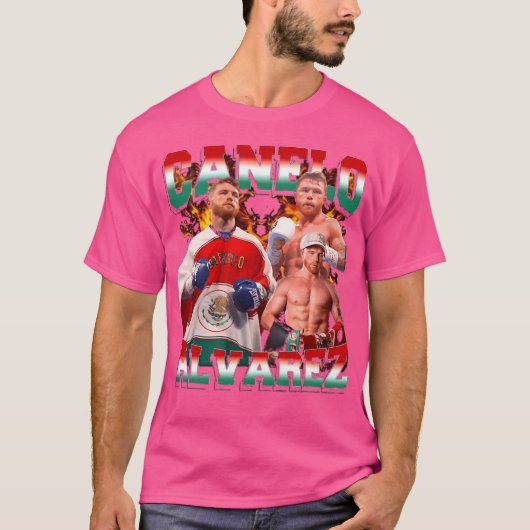 Canelo Alvarez Retro Collage T-Shirt (Vorderseite)