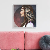Caneva "Lady Owl" Leinwanddruck (Insitu (Wohnzimmer))