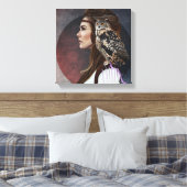 Caneva "Lady Owl" Leinwanddruck (Insitu (Schlafzimmer))
