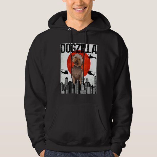 Canezilla Dogzilla Japanischer Lagot Romagnolo Hoodie (Vorderseite)