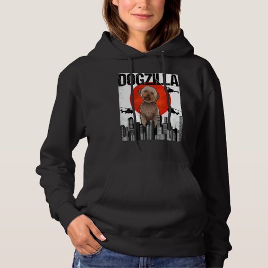 Canezilla Dogzilla Japanischer Lagot Romagnolo Hoodie (Vorderseite)