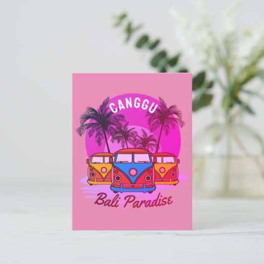 Canggu-Bali-Paradies Postkarte (Stehend Vorderseite)