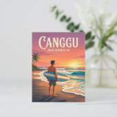 Canggu Indonesien Postkarte (Stehend Vorderseite)