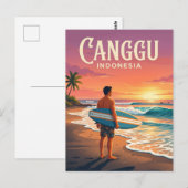Canggu Indonesien Postkarte (Vorne/Hinten)