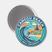 Canggu-Strand Indonesien Magnet (Vorderseite/Rückseite)